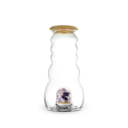 Nature's Design Cadus Pitcher 1L– Gemstone with Olive Wood Lid